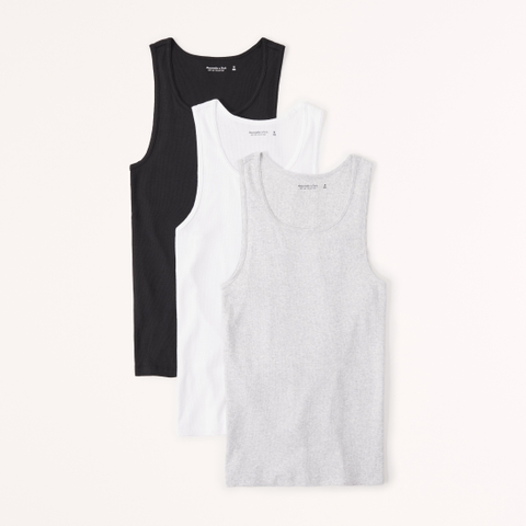 Мужские топы Abercrombie & Fitch 3-Pack Ribbed Tanks