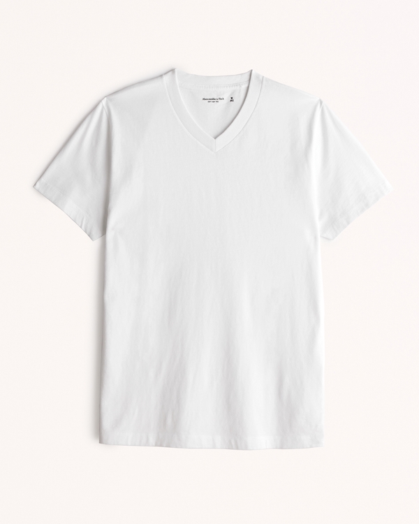 Essential V-Neck Tee, White