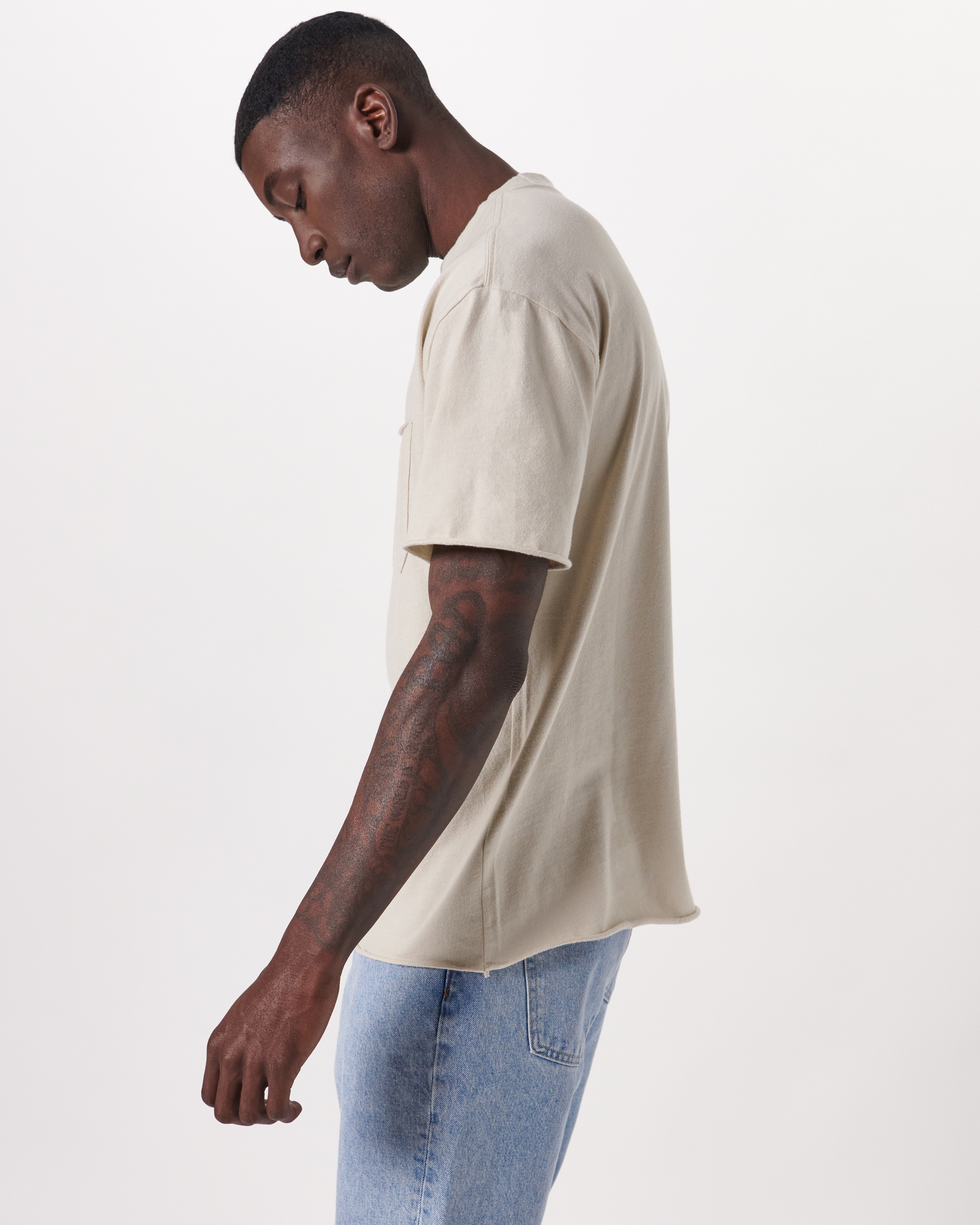 Men's Essential Long-Length Tee, Men's Clearance