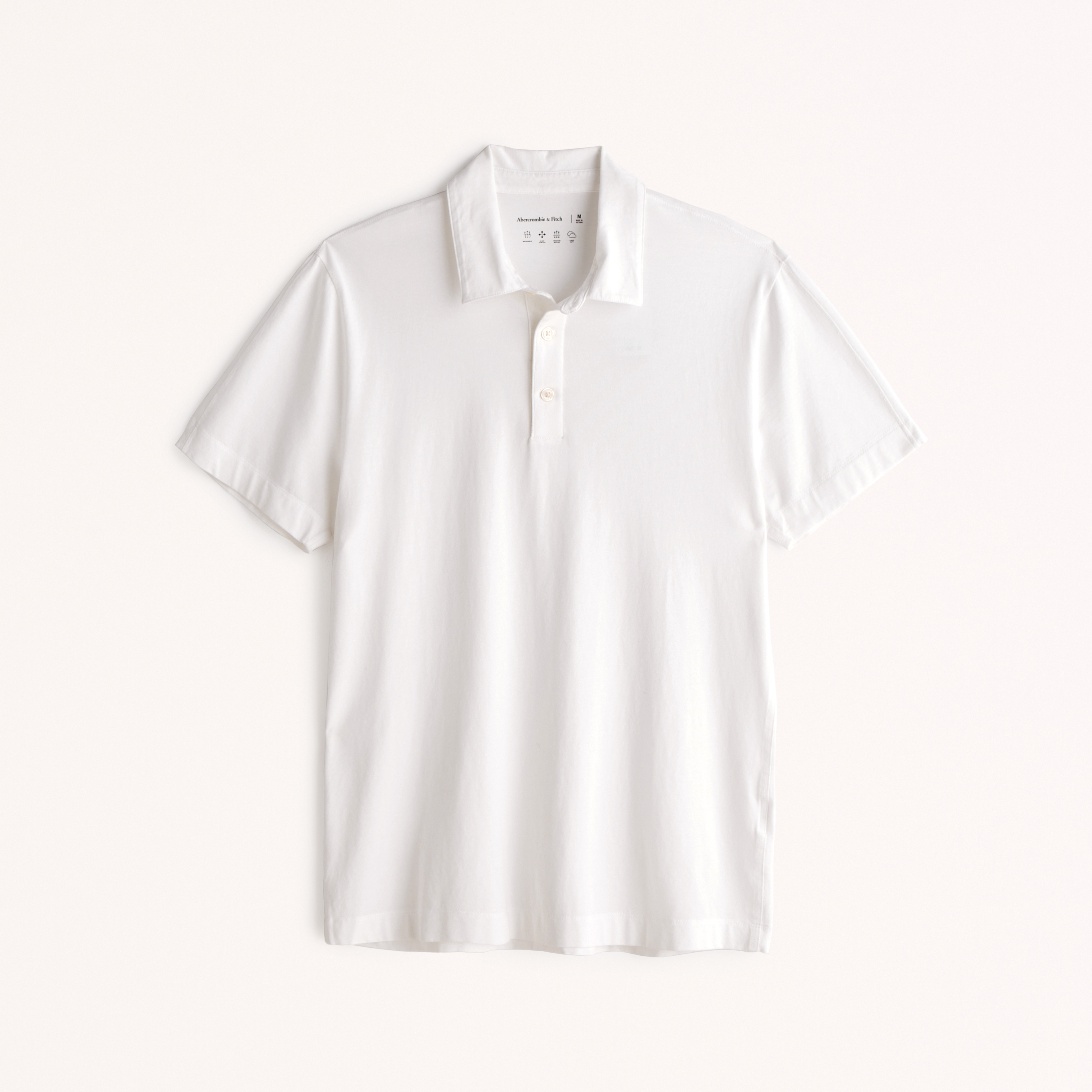 White abercrombie polo shirt sale