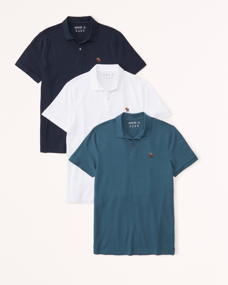 Abercrombie & Fitch Men's Signature Icon Don't Sweat It Polo