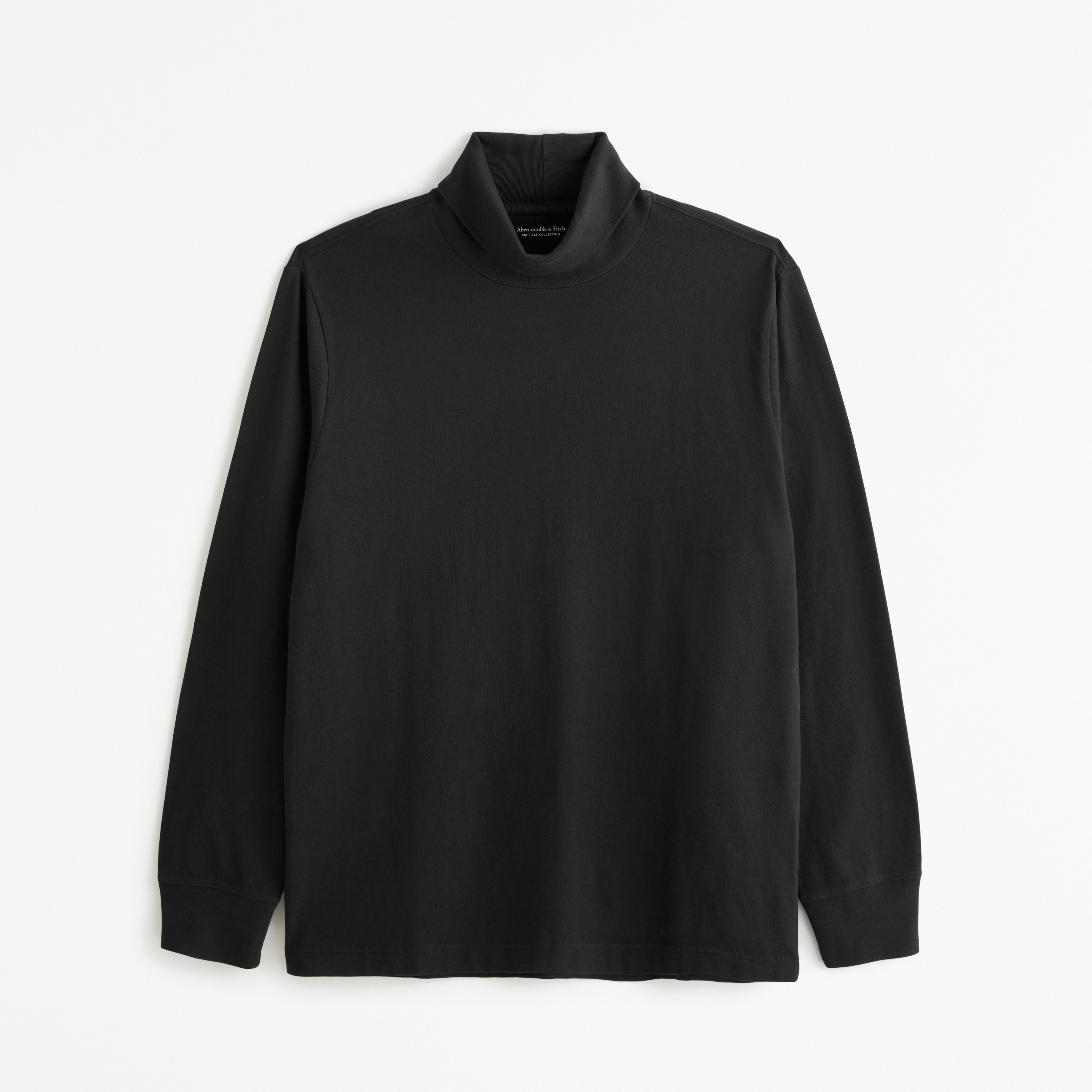 Men Warm Long Sleeve Compression Shirts Turtleneck Winter Base Layer Top  Pullover Lightweight T-Shirt Black 2XL 