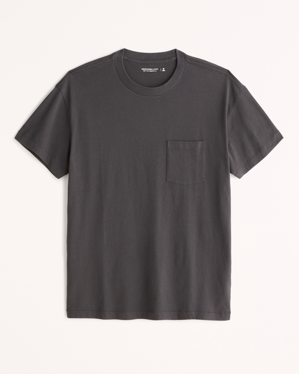 Essential Pocket Tee, Dark Grey