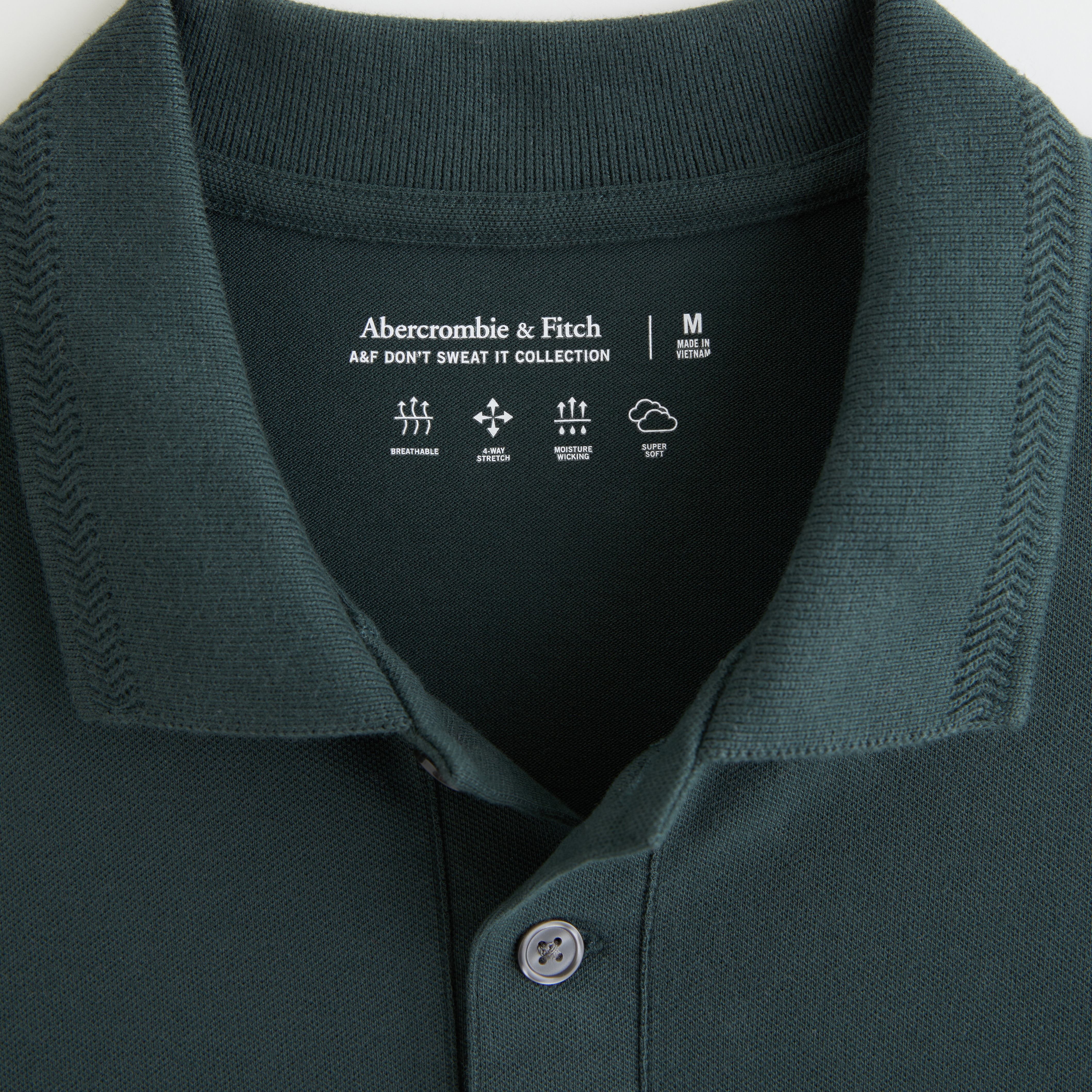 Long-Sleeve Performance Pique Polo