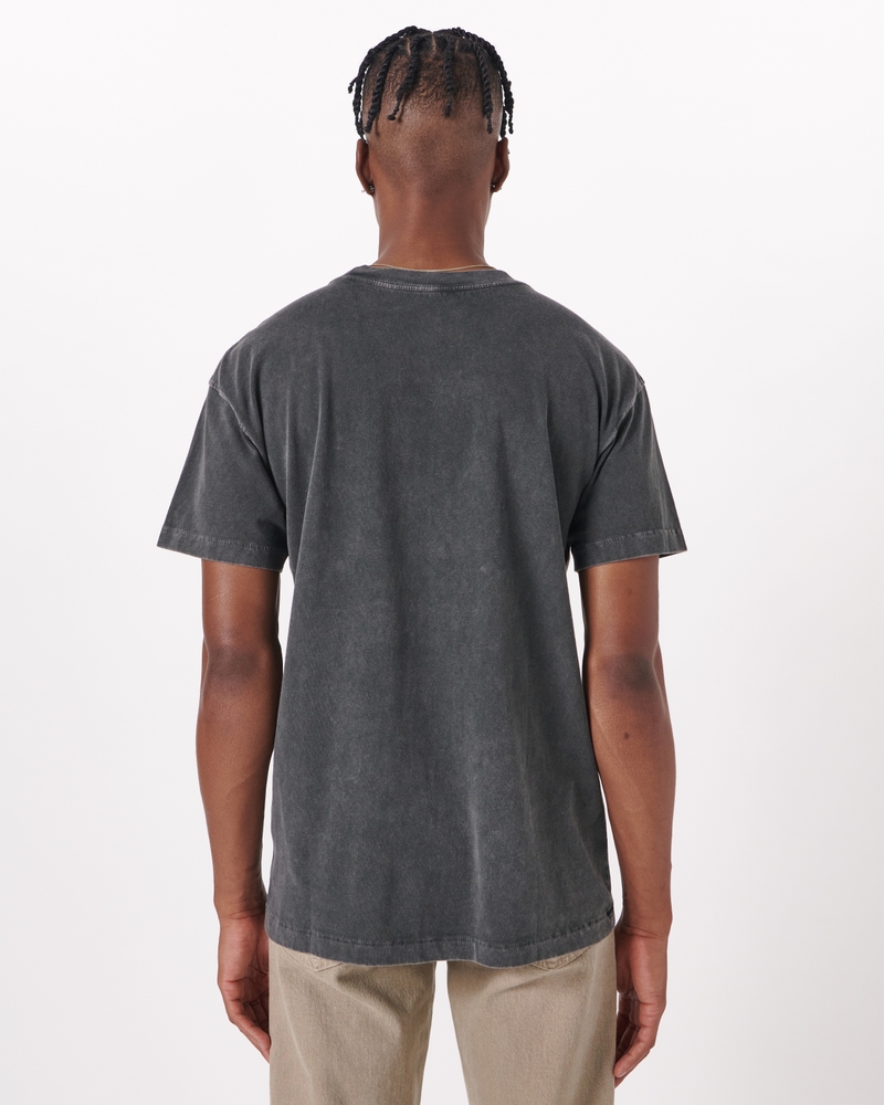 Mens Essential Oversized T-Shirt In Blue, Grey, Brown, Black