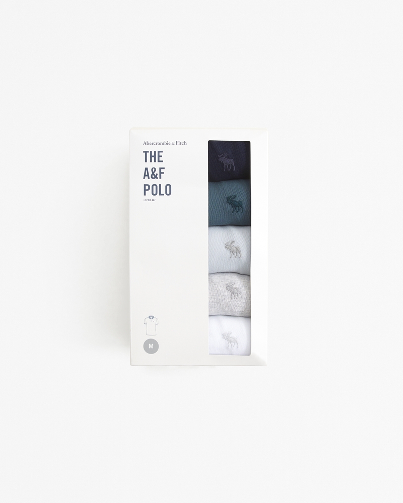 Abercrombie & Fitch A&F Polo 5-Pack S 3枚 Men's 5-Pack Tonal Icon Don't Sweat It Polos | Men's Sale