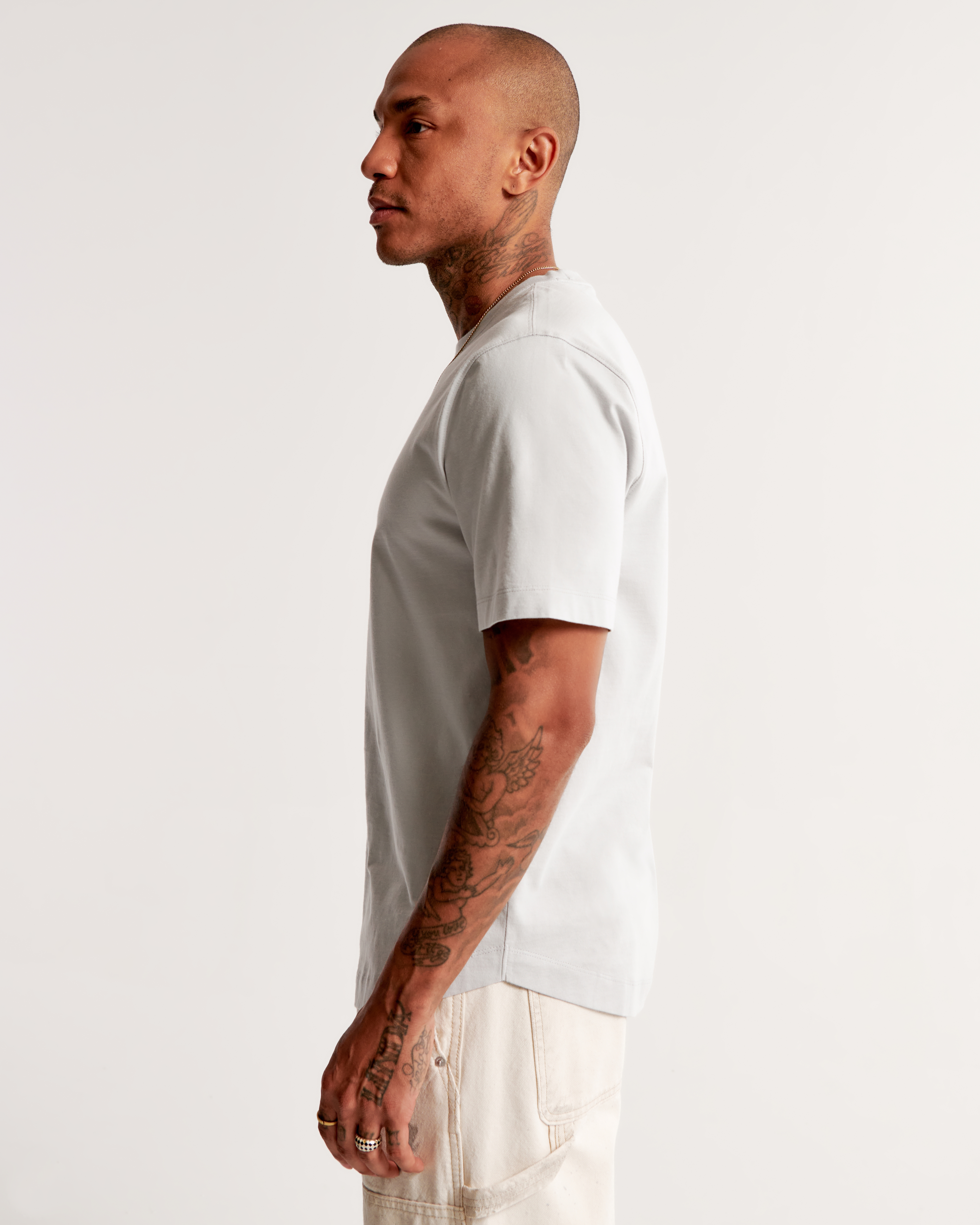 Men's Classic Polished Curved Hem Tee | Men's Tops | Abercrombie.com