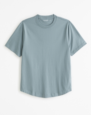 Curved-Hem Cropped Tee