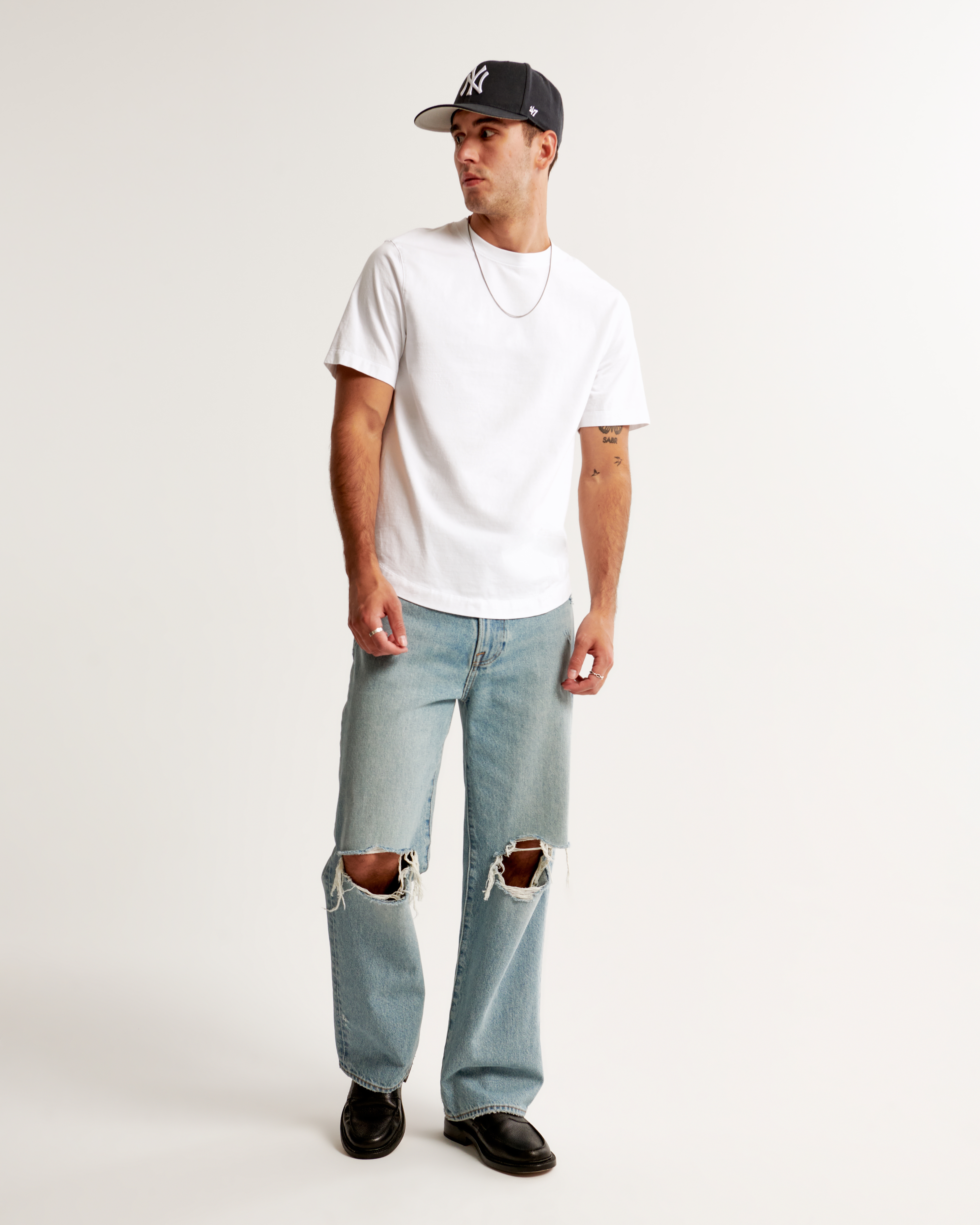 Men's Classic Polished Curved Hem Tee | Men's Tops