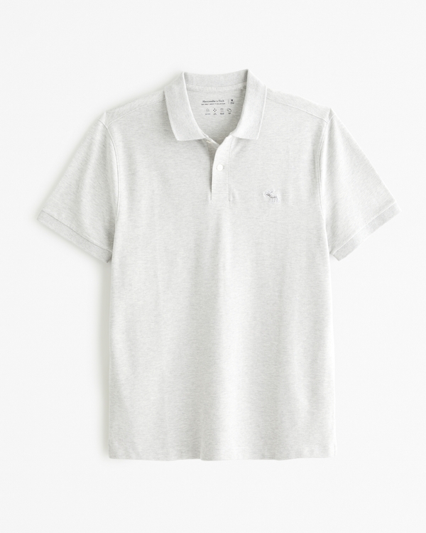 Tonal Icon Don't Sweat it Polo, Light Heather Grey