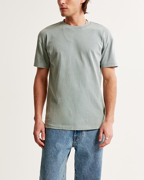 Relaxed Essential Tee, Light Green Pattern view 1