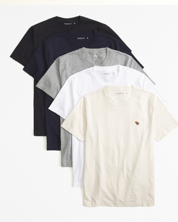 5-Pack Polished Signature Icon Tees, White