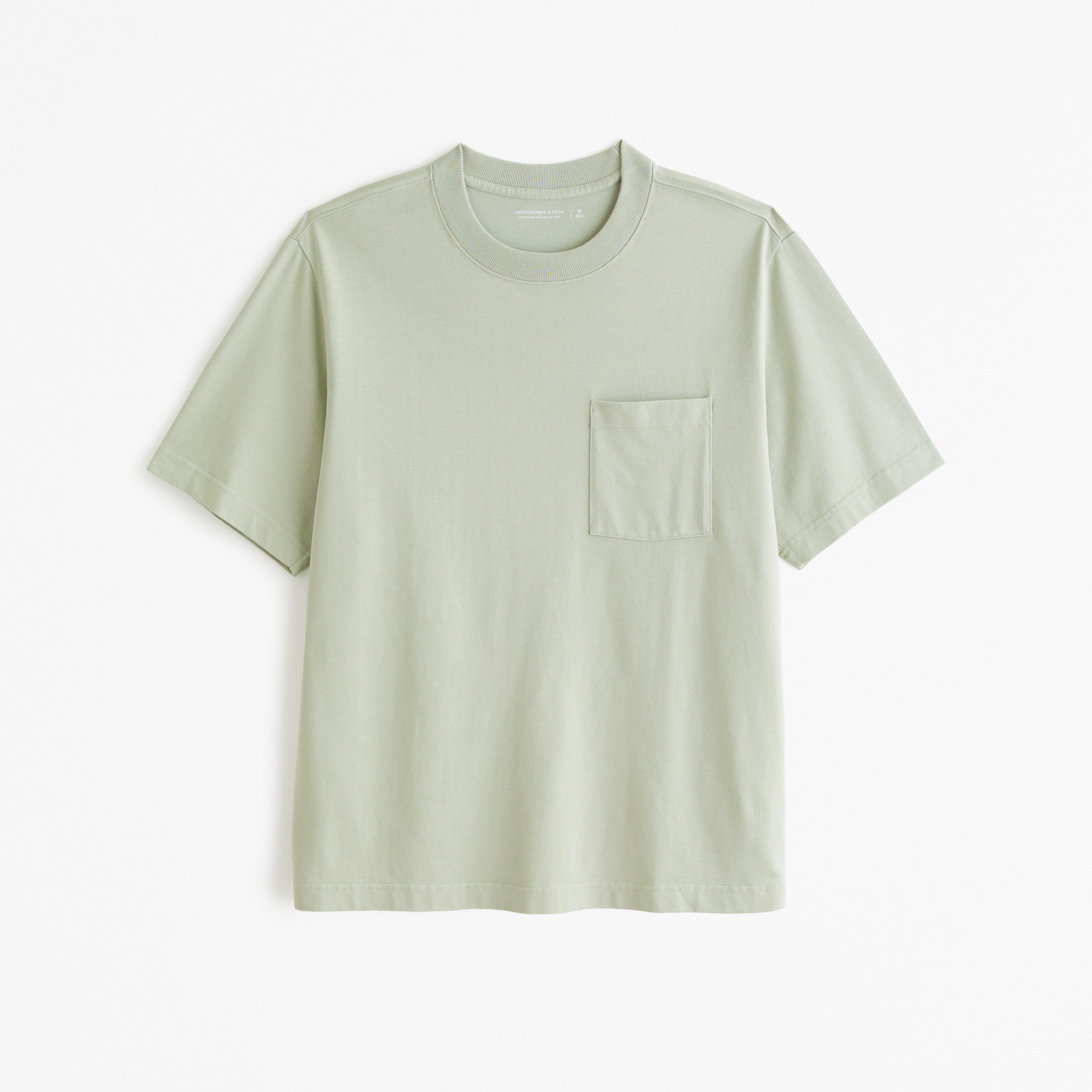 Abercrombie & Fitch Premium Elevated Tee In Green