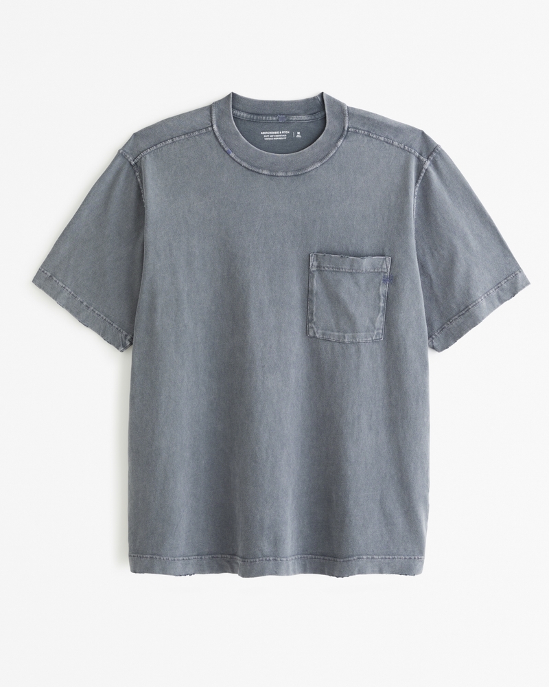 Men's Embroidered Vintage-Inspired Tee