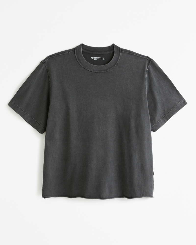 Men's Vintage-Inspired Cropped Tee | Men's Clearance