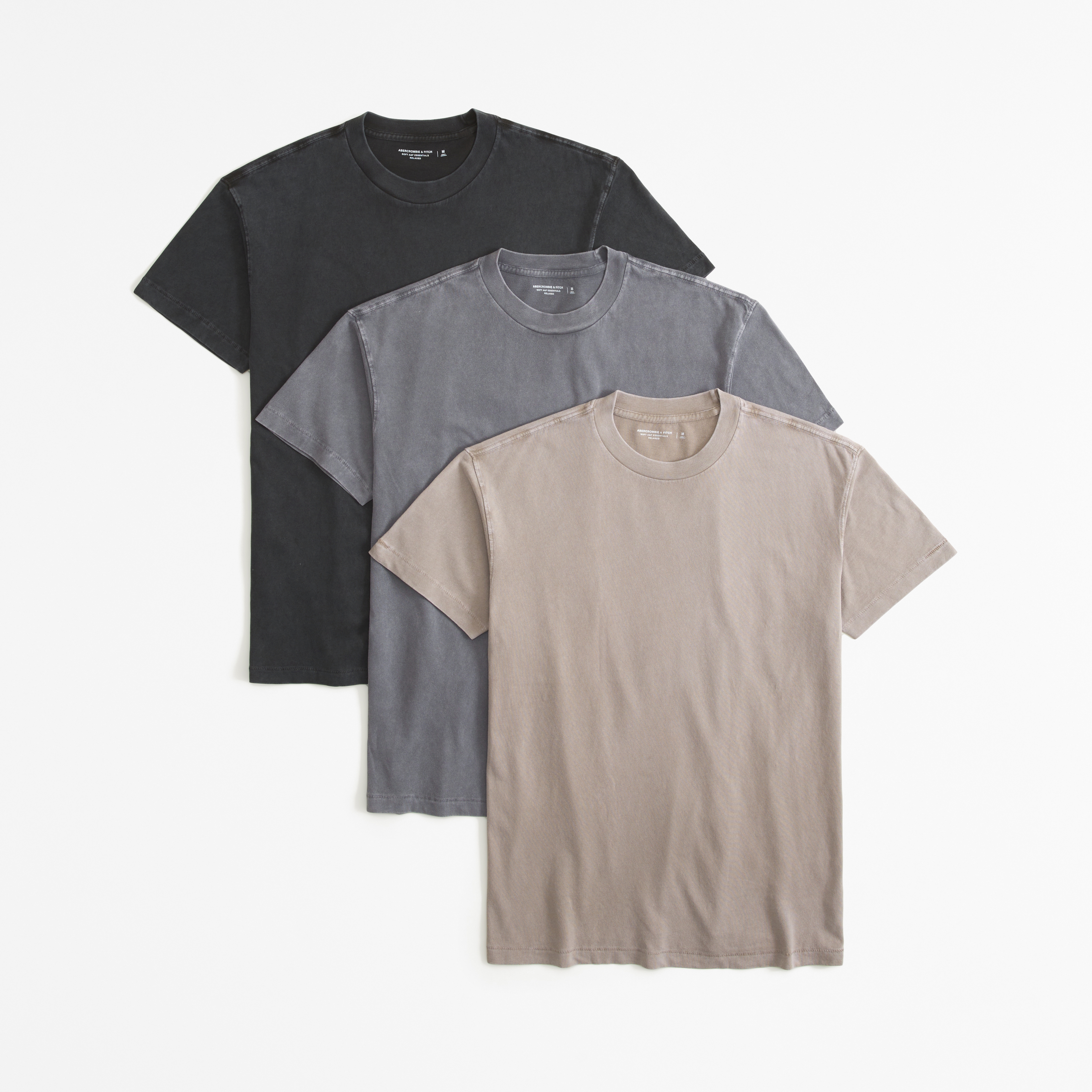 Men s 3 Pack Essential Tees Men s Tops Abercrombie