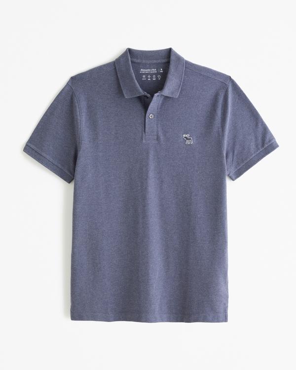 Elevated Icon Don't Sweat It Polo, Navy Blue Texture