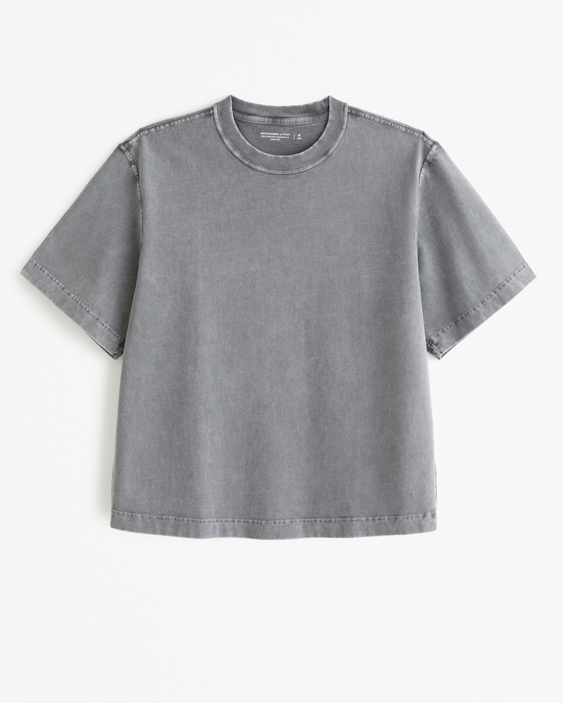 Men's Premium Heavyweight Cropped Tee, Men's Tops