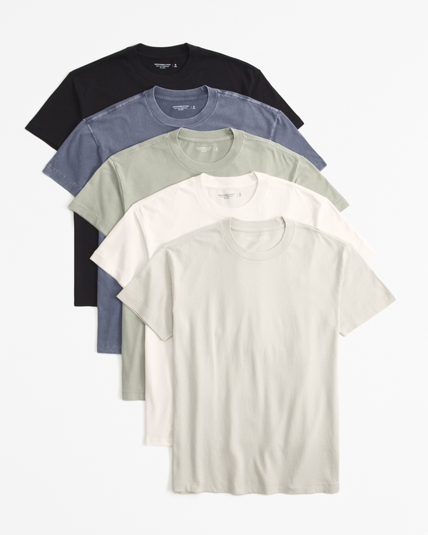 5-Pack Essential Tees, Blue