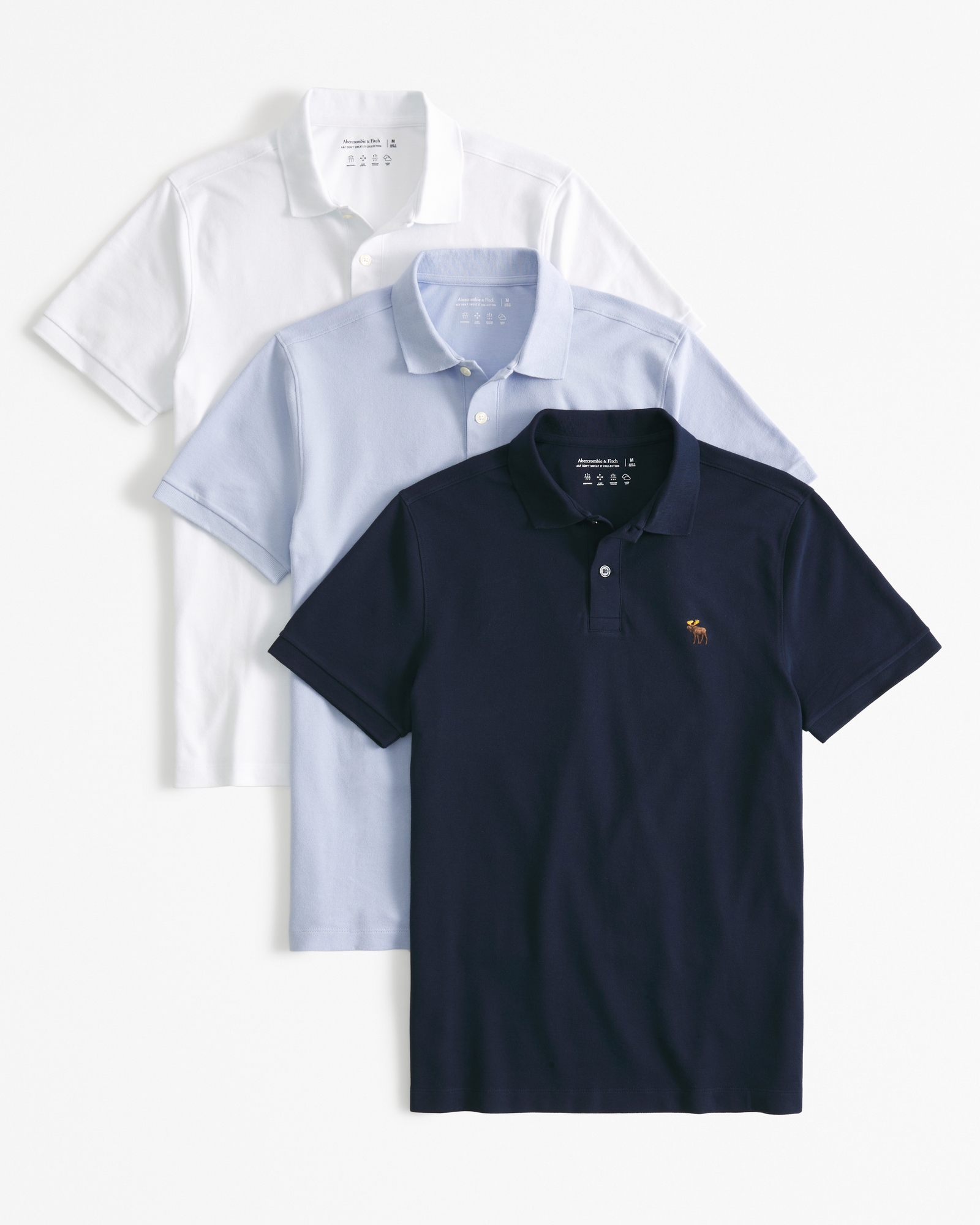 3-Pack Signature Icon Don't Sweat It Polos