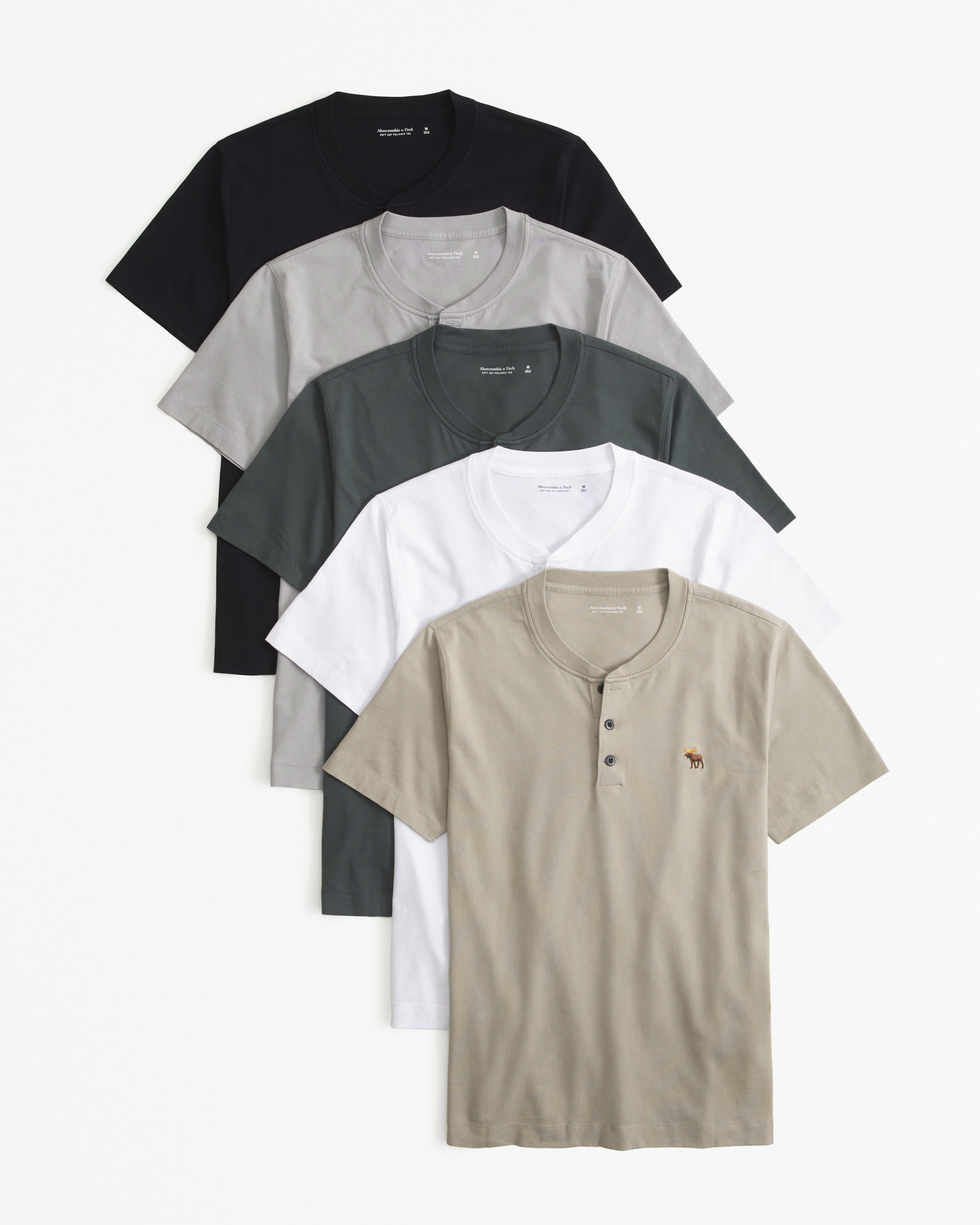 5-Pack Signature Icon Henley Tees