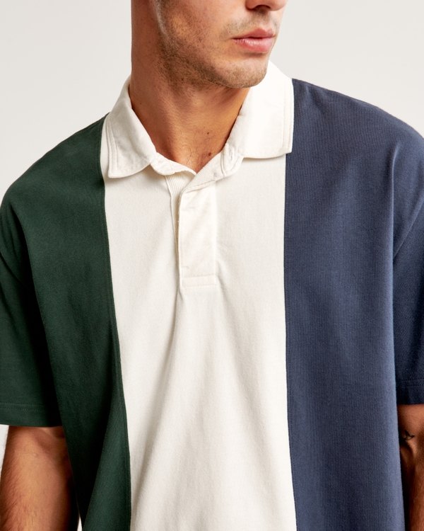 Rugby Polo, Navy Blue Pattern view 2