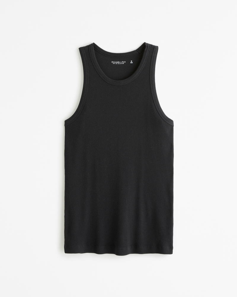 Black high neck tank top hotsell