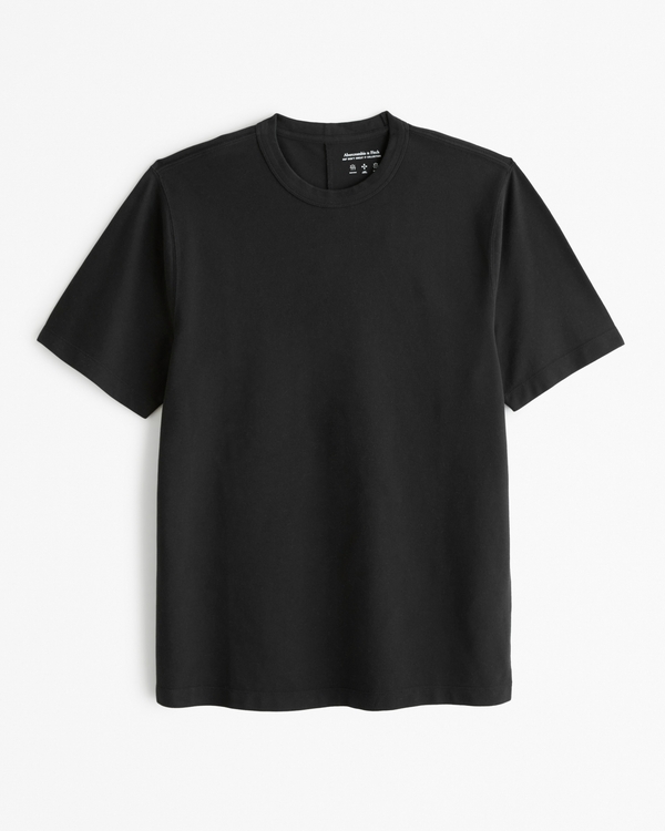 Pique Tee, Black view 1