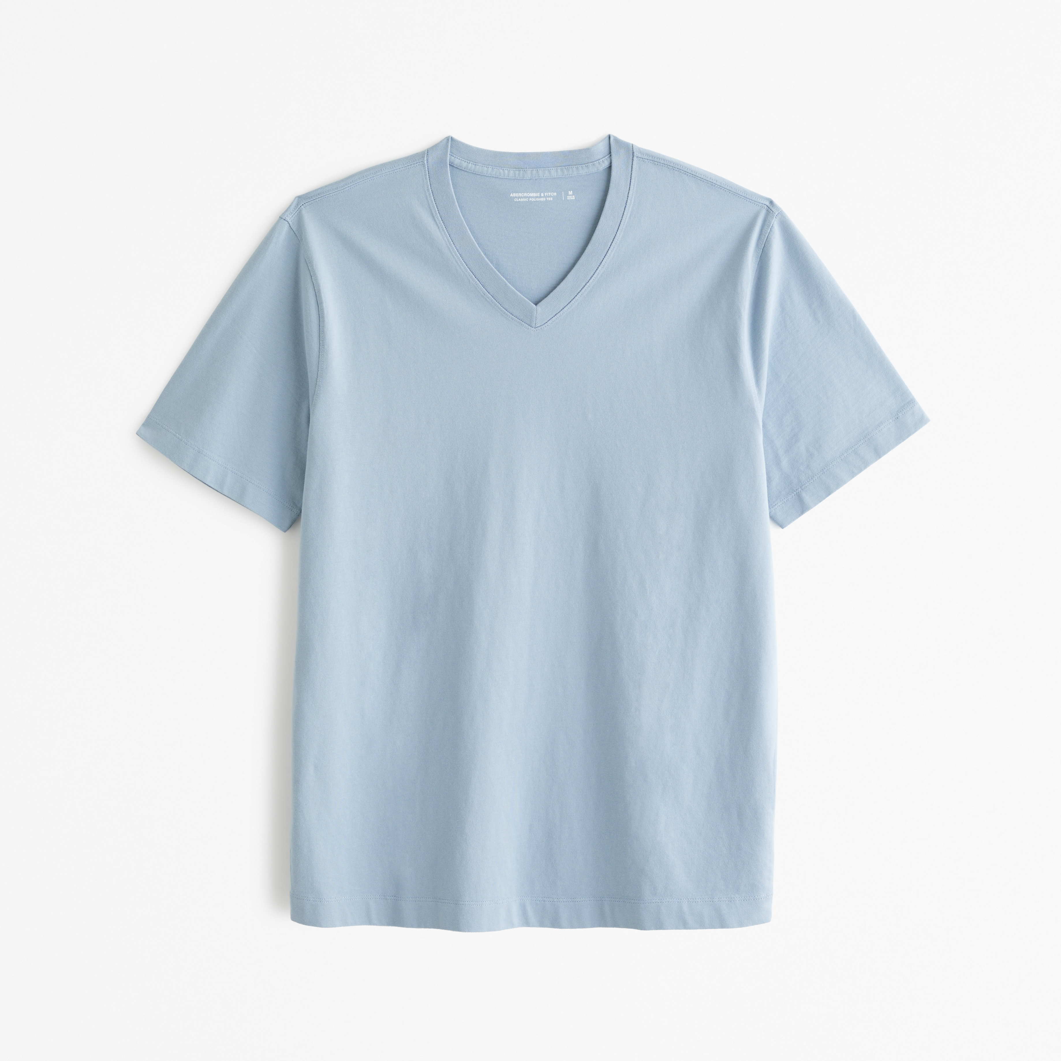 Abercrombie & Fitch Classic Polished V-neck Tee In Blue