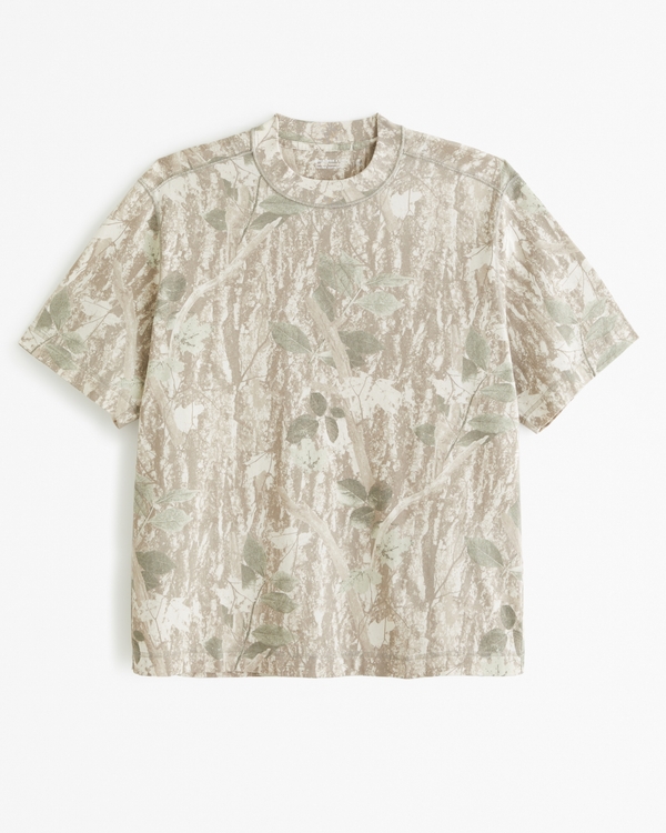 Vintage-Inspired Tee, Taupe Camo