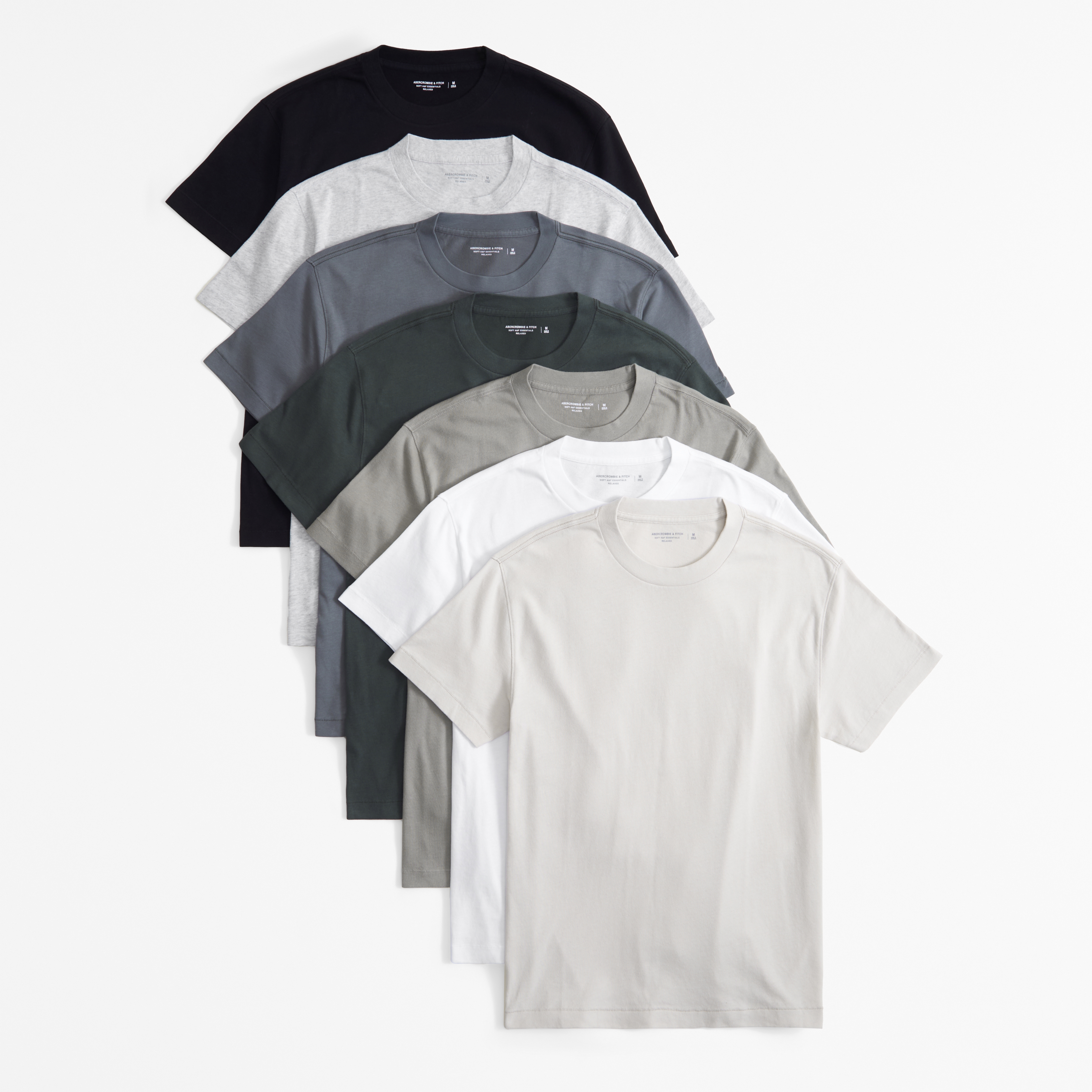 Men's 7-Pack Relaxed Essential Tees | Men's Clearance