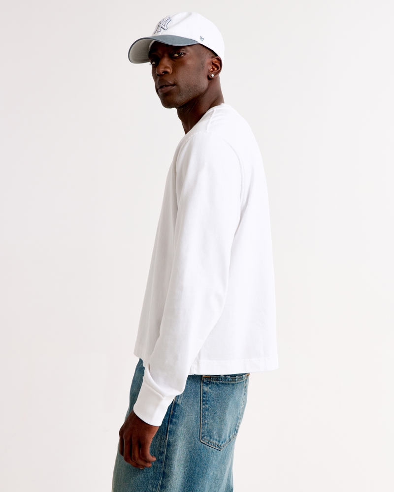 Long-Sleeve Premium Heavyweight Cropped Tee