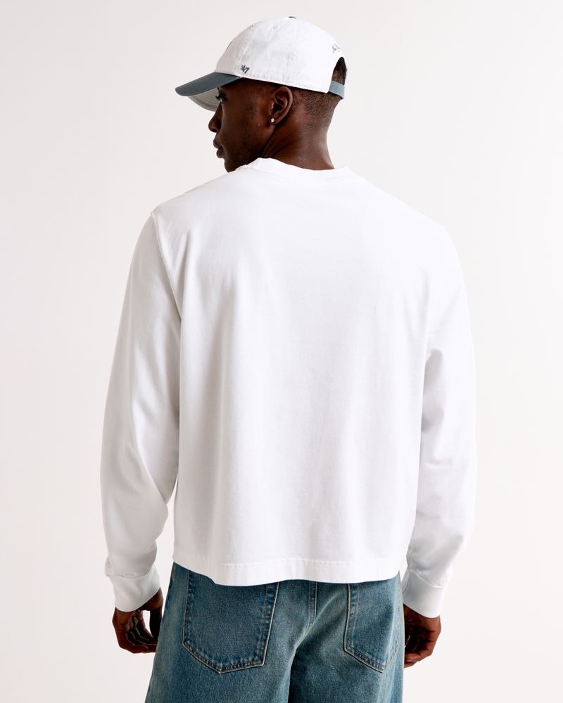Long-Sleeve Premium Heavyweight Cropped Tee