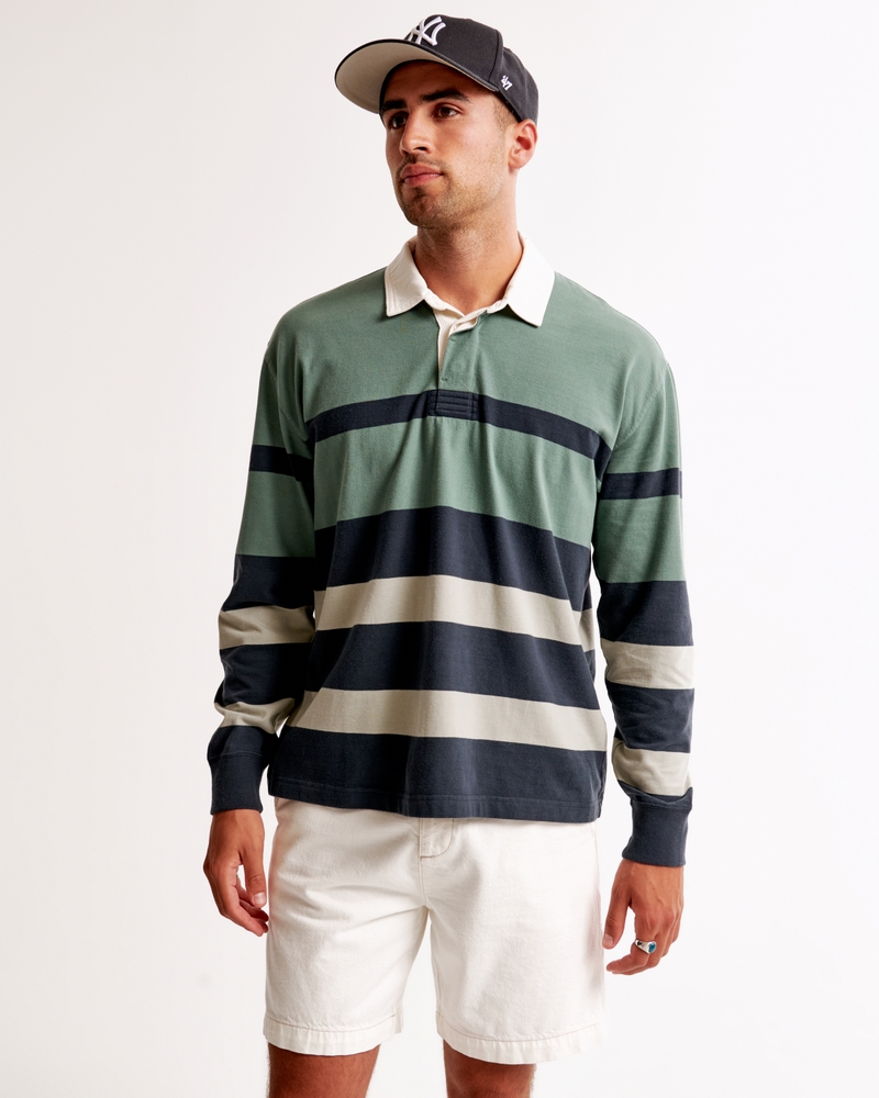 Long-Sleeve Rugby Polo