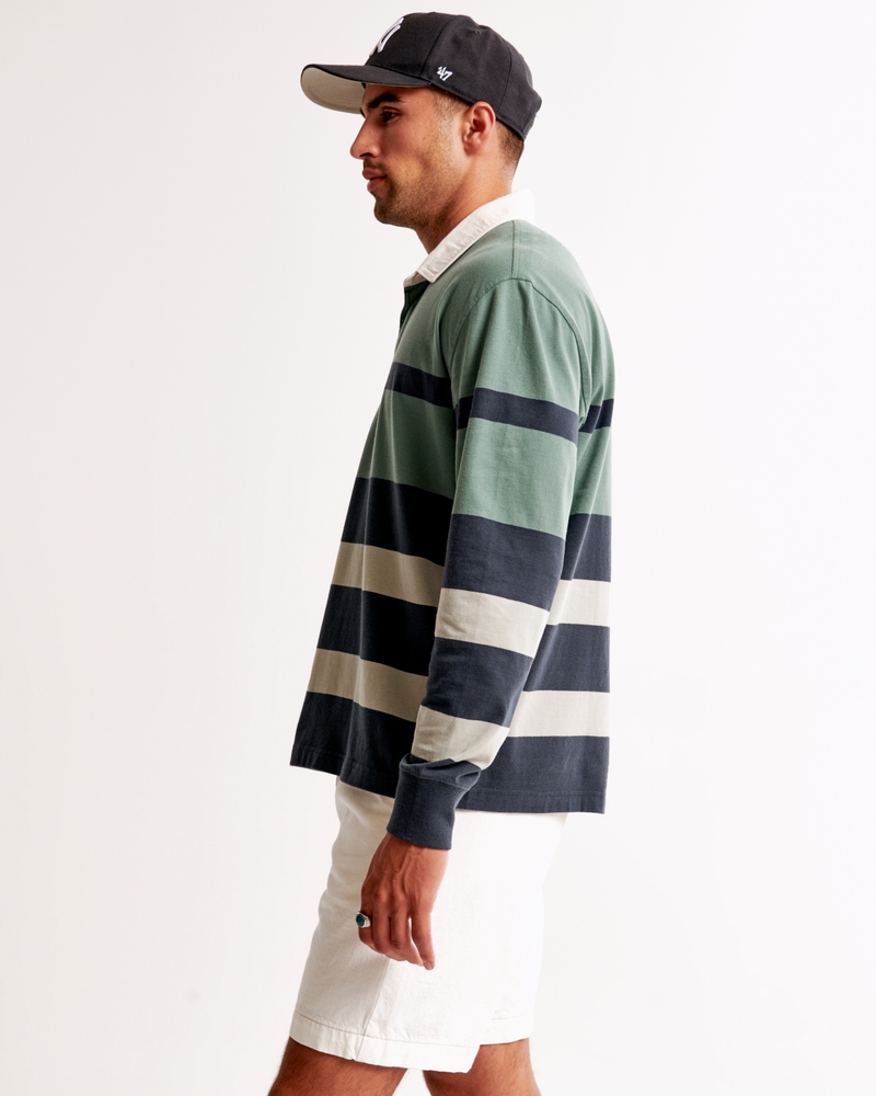 Long-Sleeve Rugby Polo