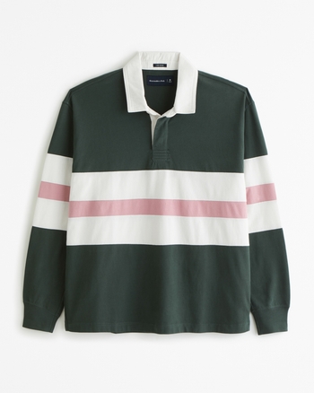 Men s Long Sleeve Rugby Polo Men s Tops Abercrombie