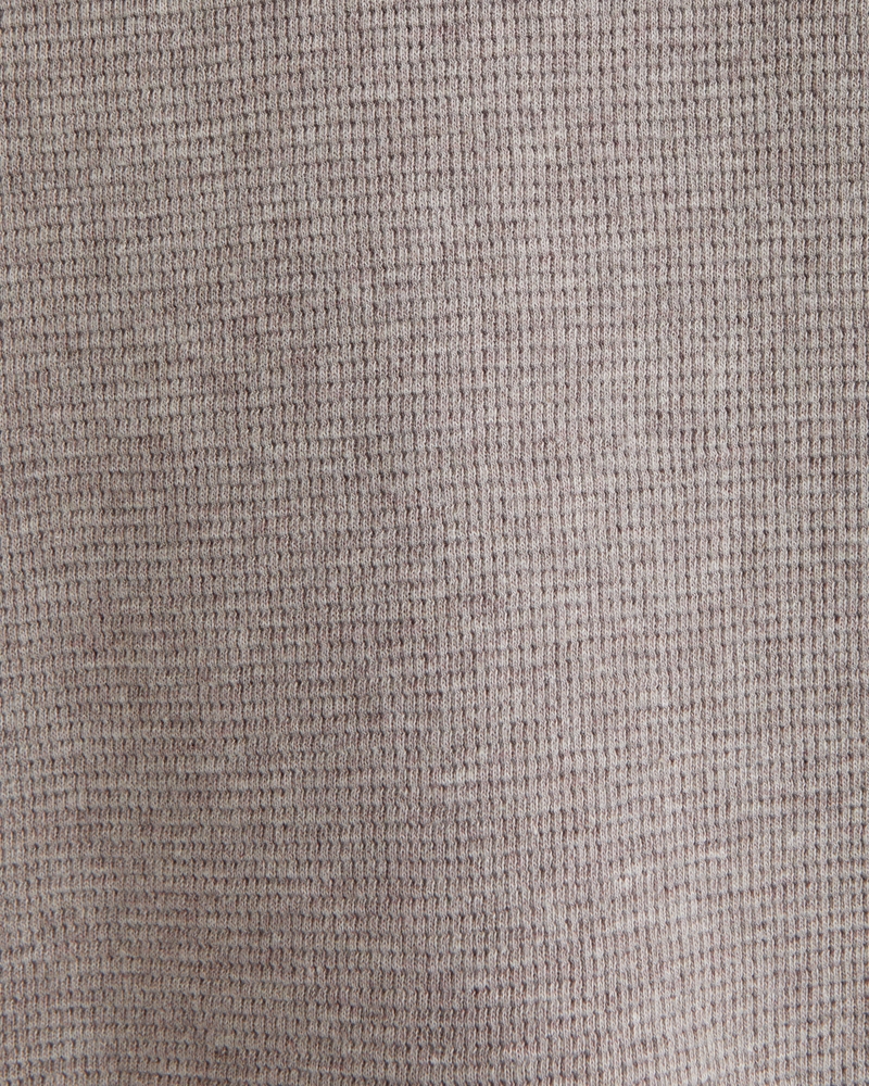 Long-Sleeve Layering Micro-Waffle Tee