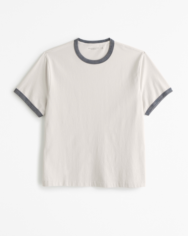 Shrunken Tee, Feather Gray