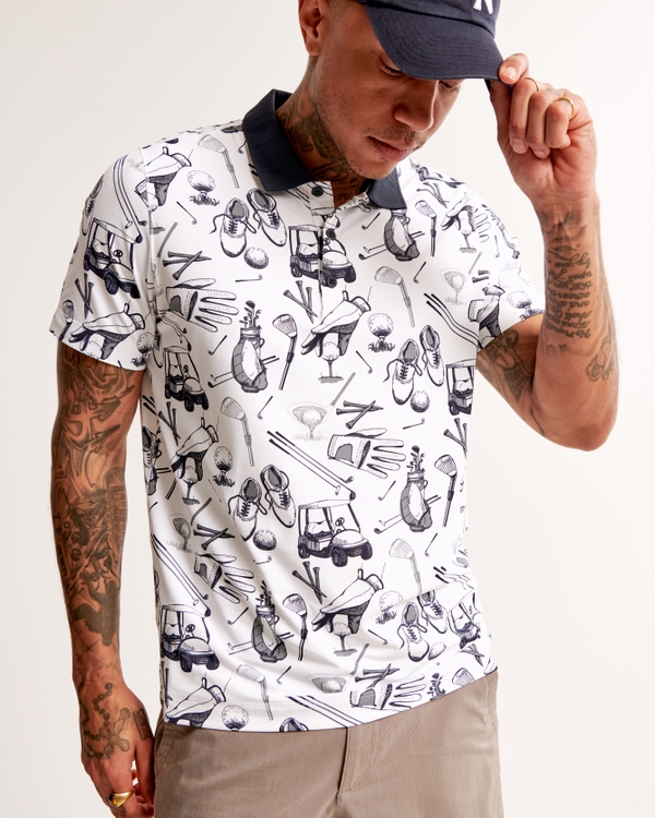 Performance Polo, Sapphire Pattern view 1