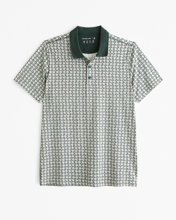 Performance Polo, Green Pattern view 1