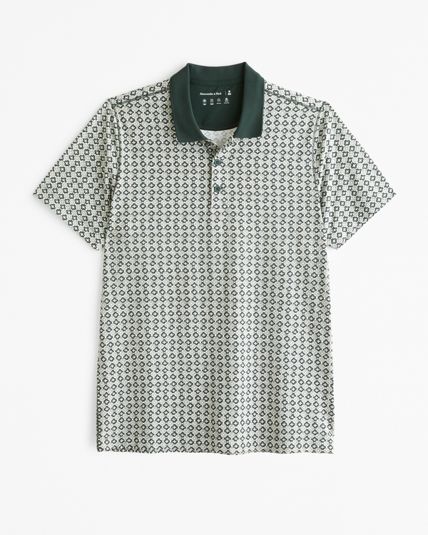 Performance Polo, Green Pattern