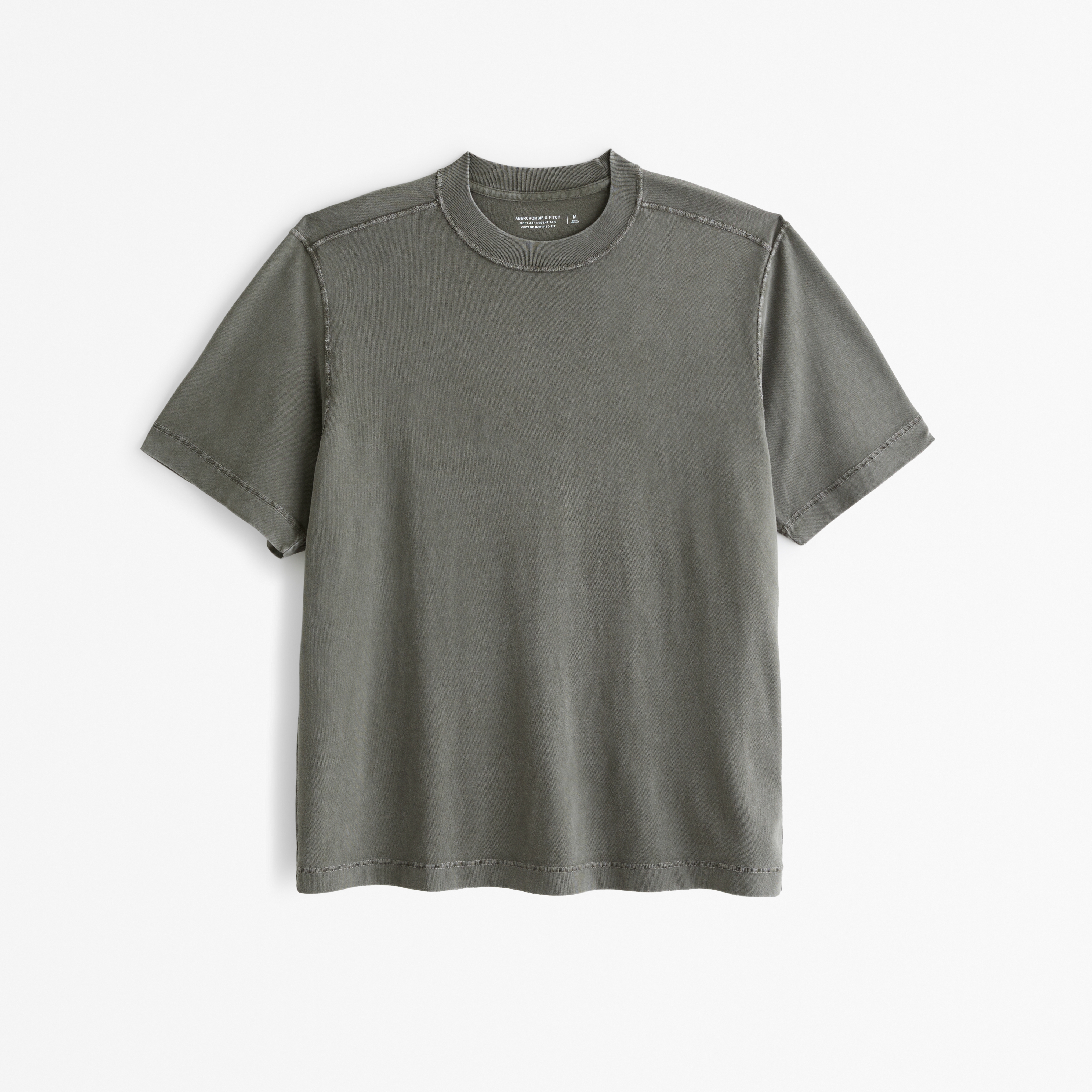 Abercrombie & Fitch Vintage-inspired Tee In Gray