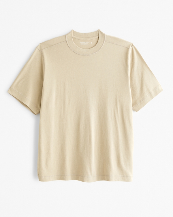 Vintage-Inspired Tee, Warm Taupe view 1