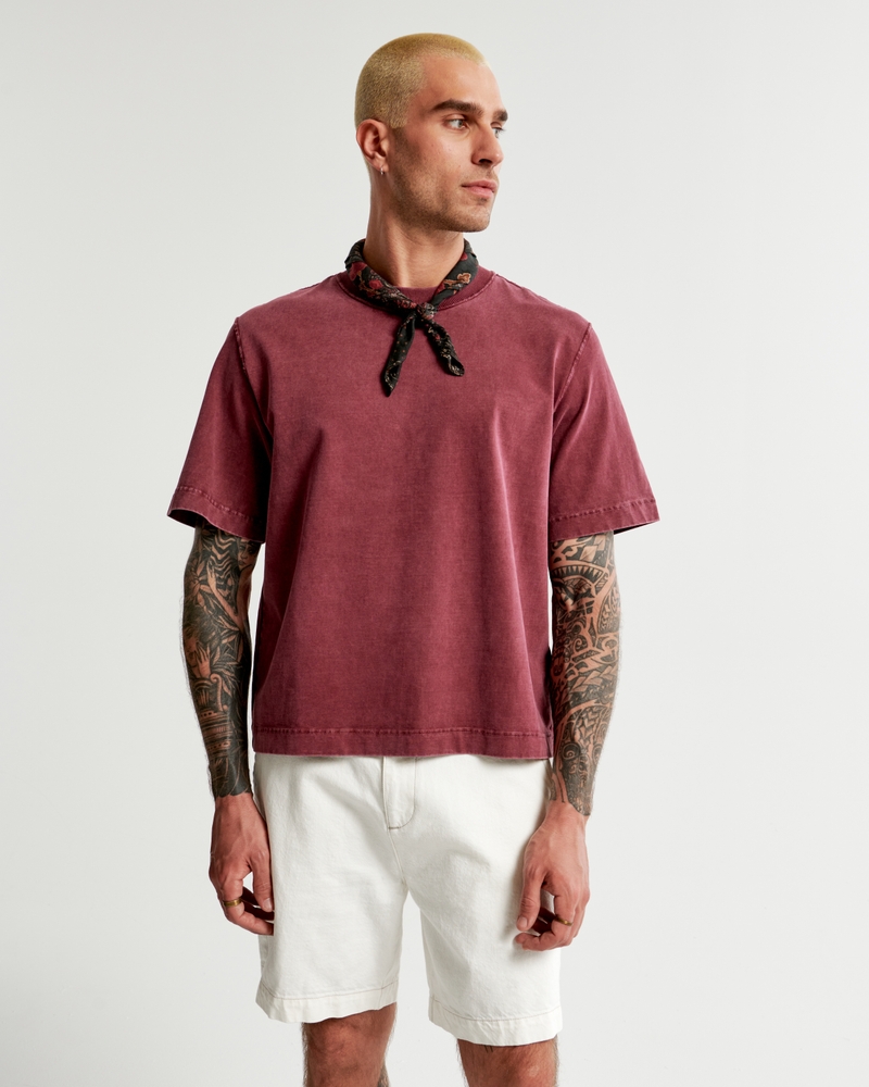 Men's Red Tops, T-Shirts & Polos, Burgundy & Dark Red