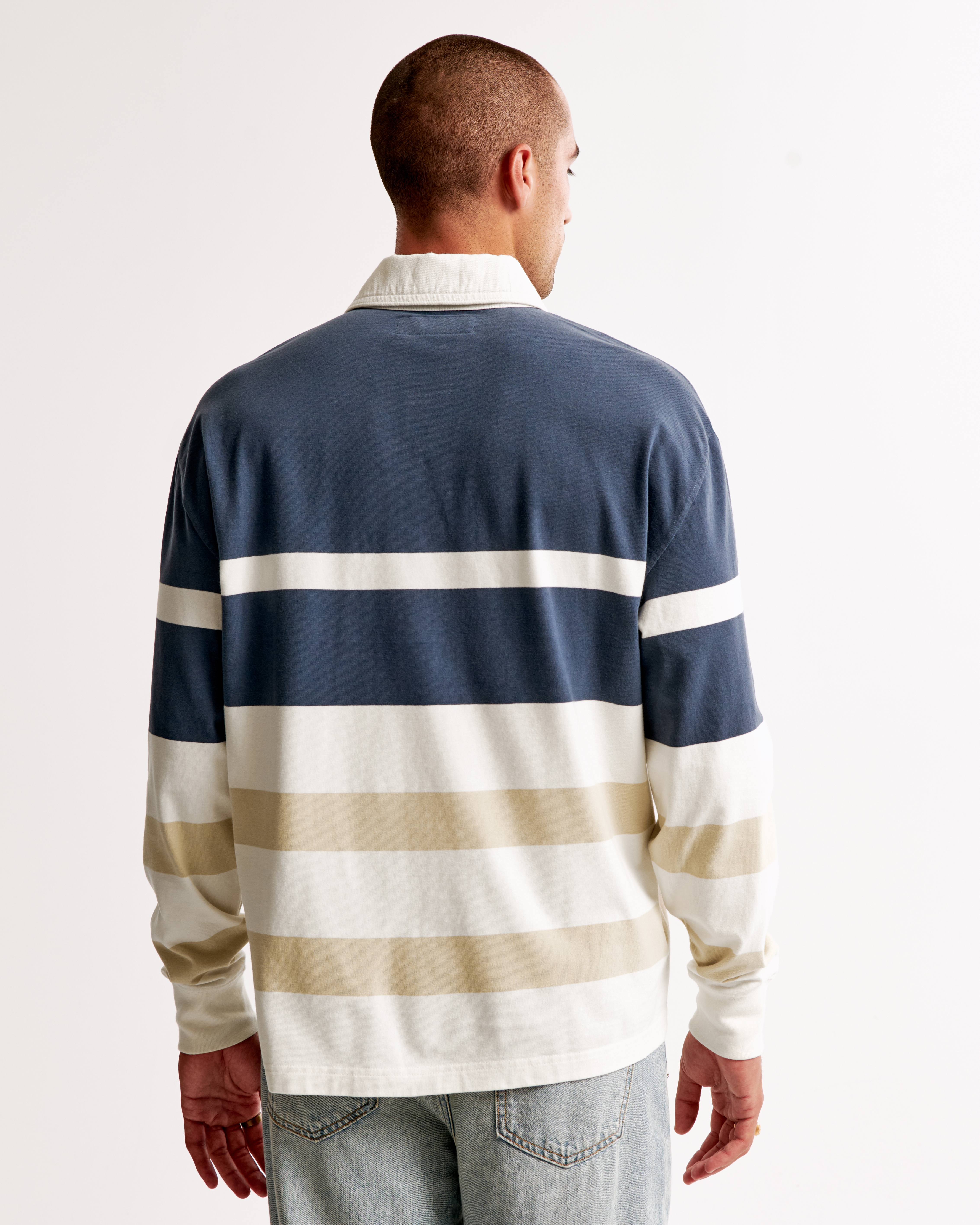Men's Long-Sleeve Rugby Polo | Men's Clearance | Abercrombie.com