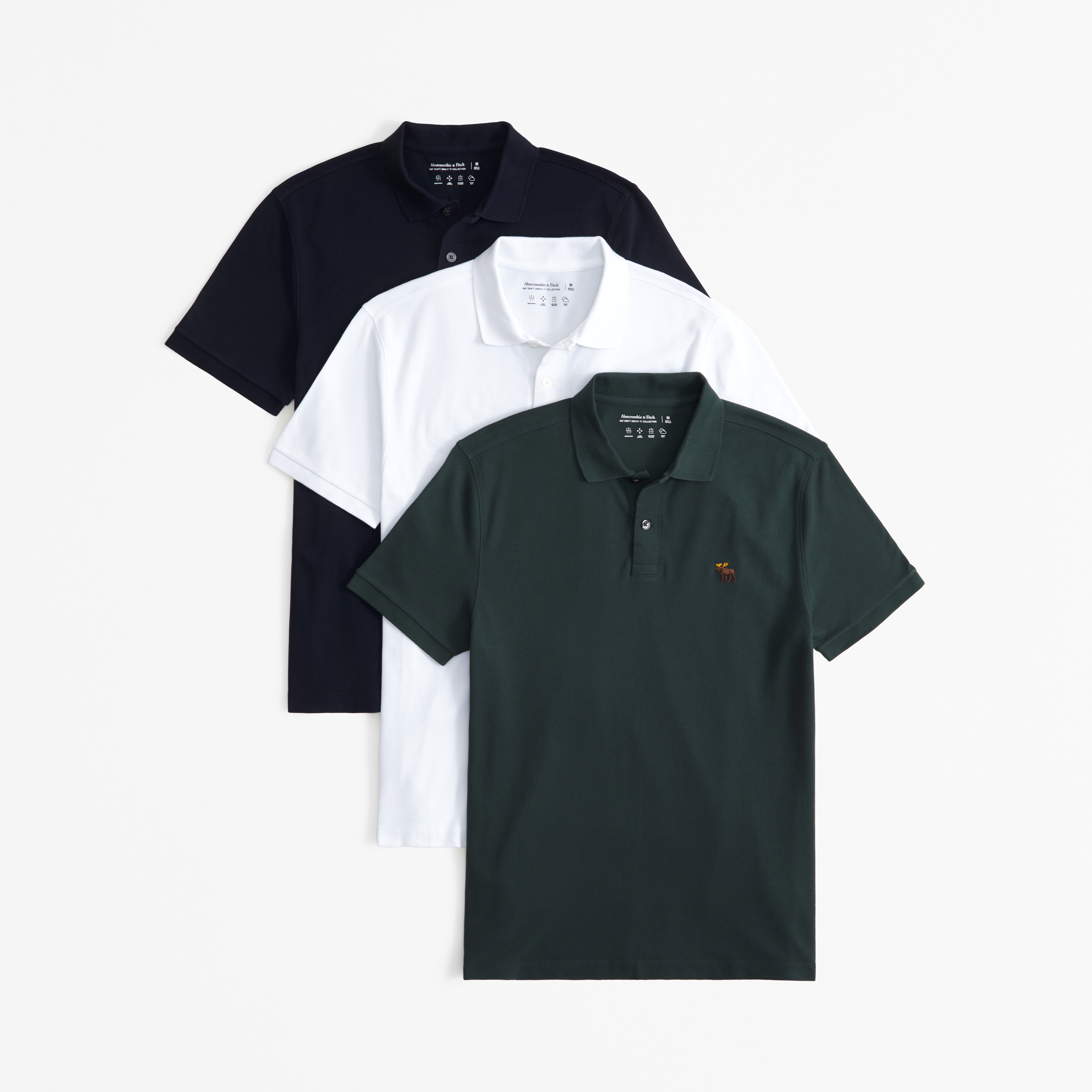 Abercrombie & Fitch◆ポリッシュアイコン Tシャツ 半袖 3枚入 メンズ ポリッシュ シグネチャーアイコンTシャツ 3枚パック