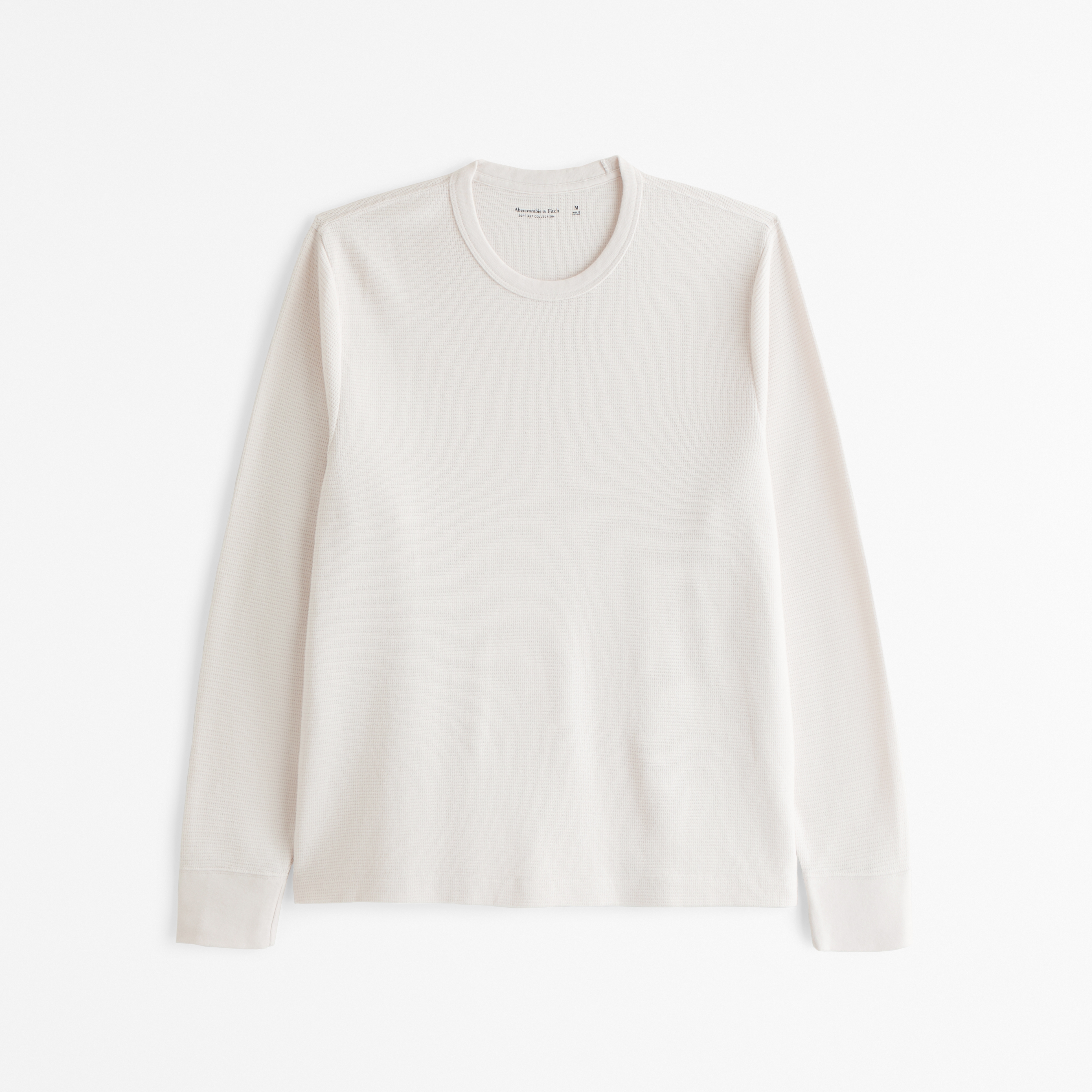Abercrombie & Fitch アバクロ★マイクロワッフルTシャツ 送関込 メンズ 長袖レイヤリング マイクロワッフルTシャツ | メンズ