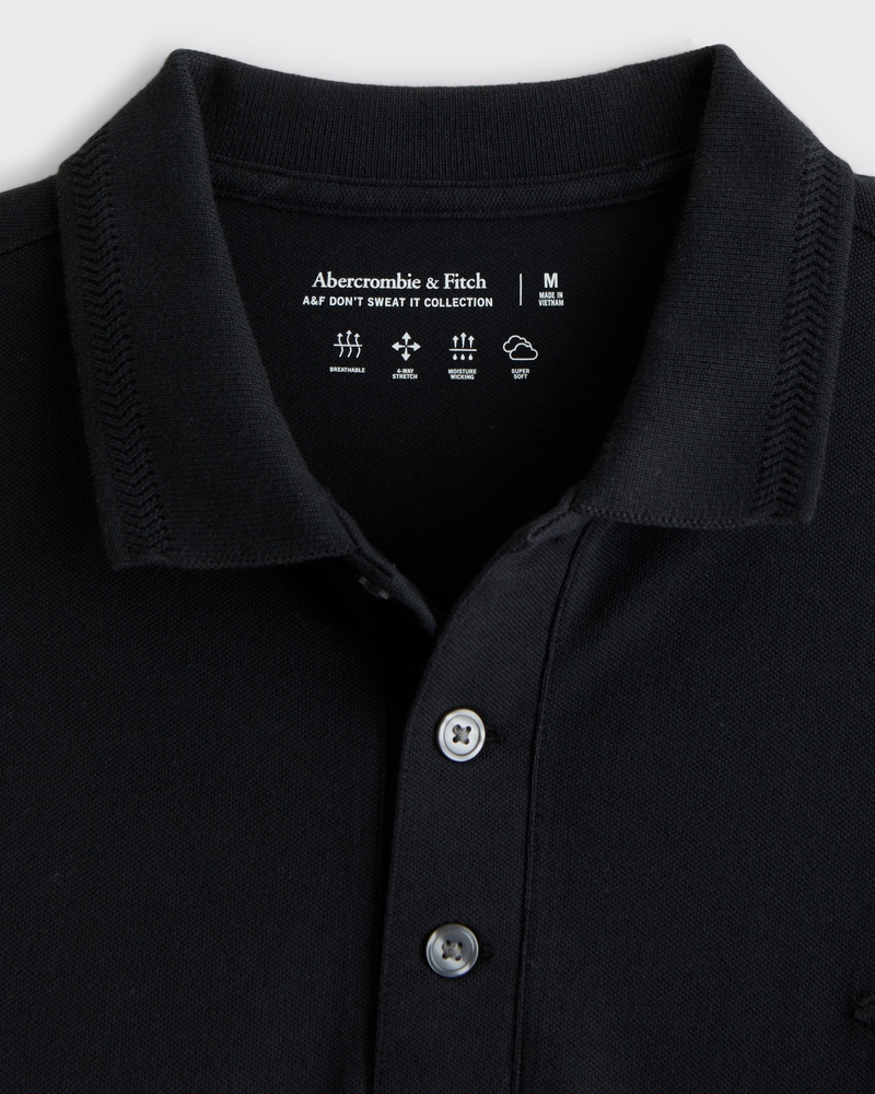 Men's Long-Sleeve Modern Icon Polo Men's Tops