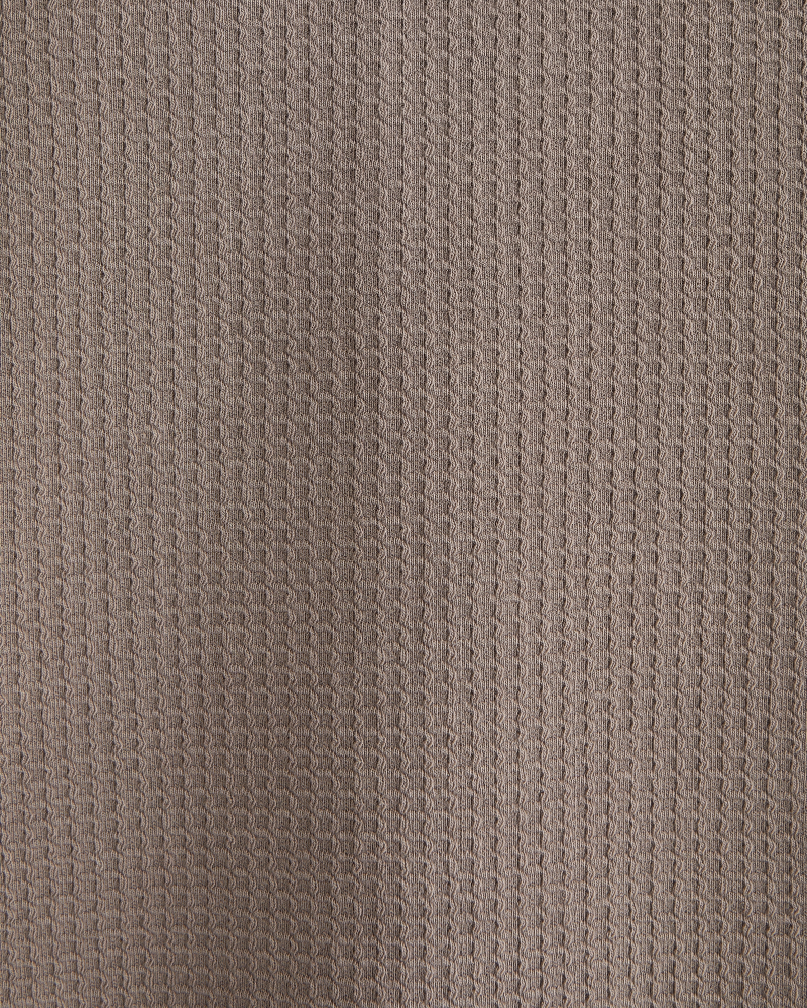 Long-Sleeve Grid Waffle Cropped Tee