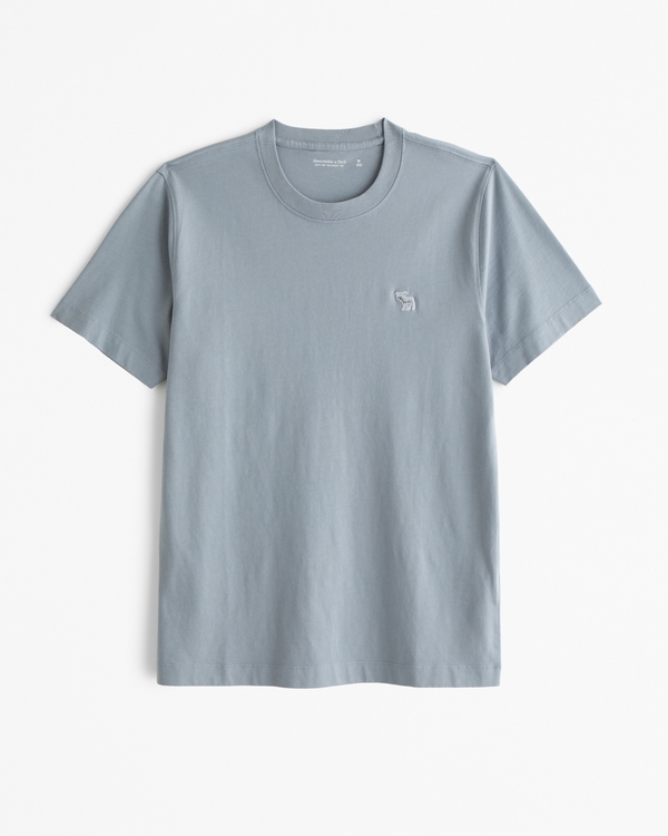 Polished Tonal Icon Tee, Light Blue-gray view 1
